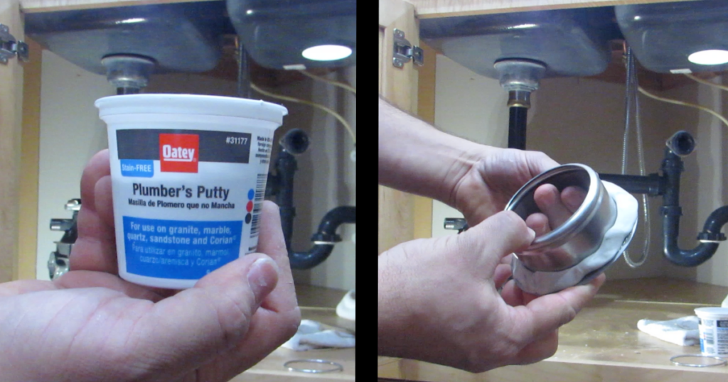 Plumber's Putty On Flange