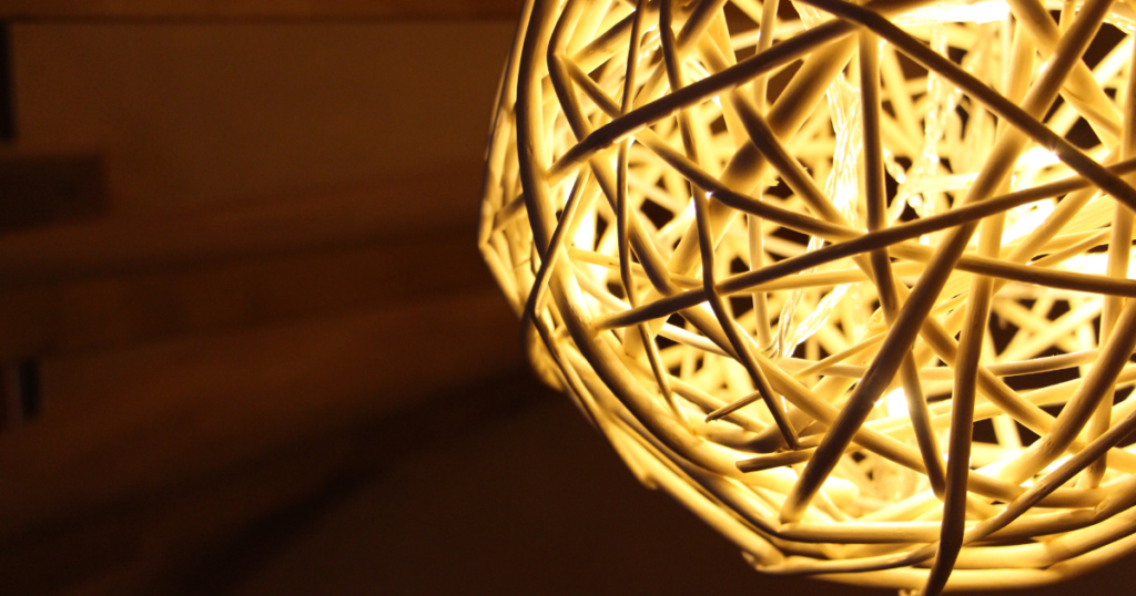 Wicker Light Fixture