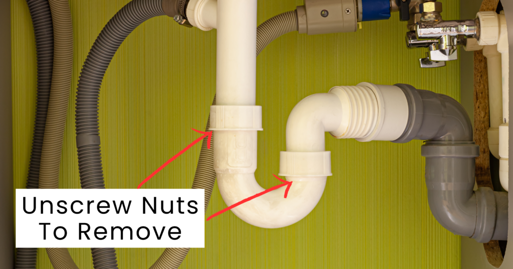 How to remove a sink's p-trap