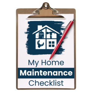 my home maintenance checklist clipboard